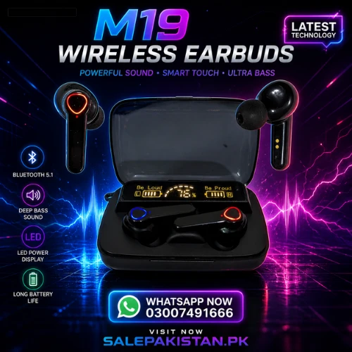 M19 Tws LED Display Bluetooth Earbuds