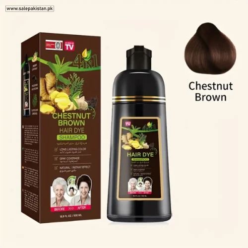 Chestnut Brown Hair Dye Shampoo
