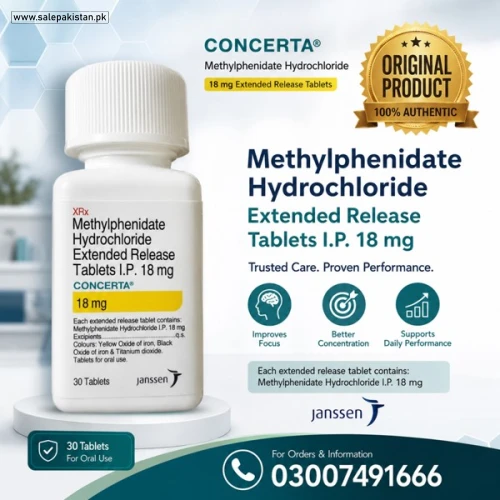 Concerta® Extended Release Tablets Price in Pakistan