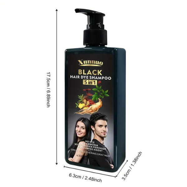 5 In 1 Fixed Color Hair Dye Shampoo
