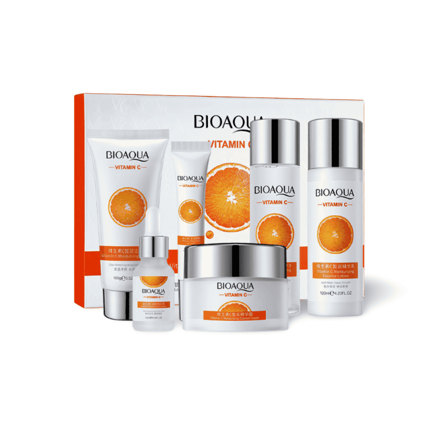 Bioaqua 6 Pcs Vitamin C Skin Care Set