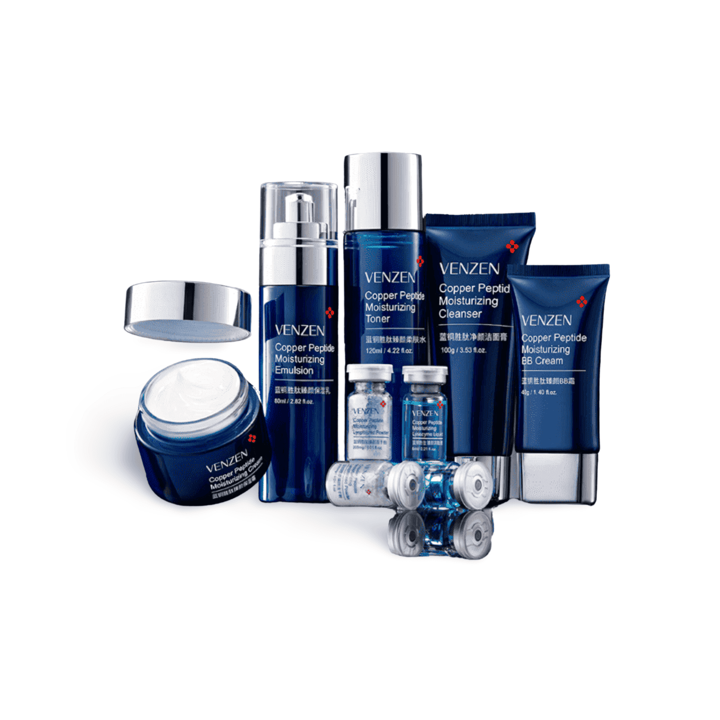 Blue Venzen Copper Peptide Moisturizing Beautiful Combination Set