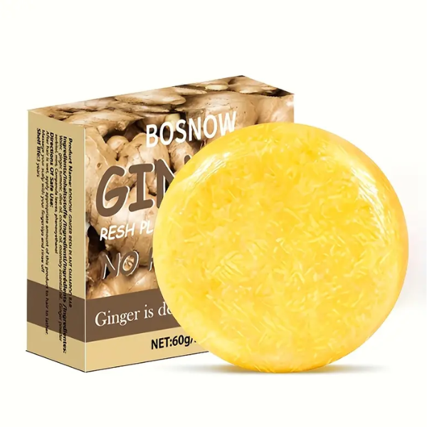 Bosnow Unisex Ginger Shampoo Soap