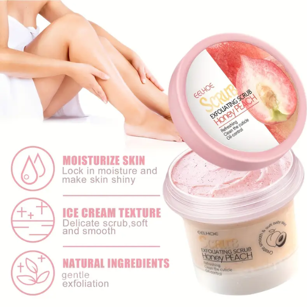 Eelhoe Honey Peach Body Scrub Cream