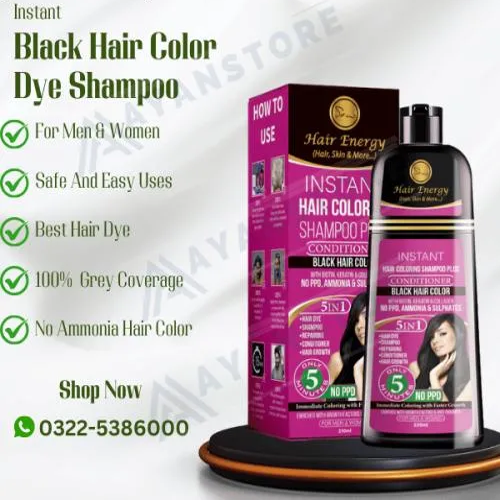 Energy Instant Hair Coloring Shampoo