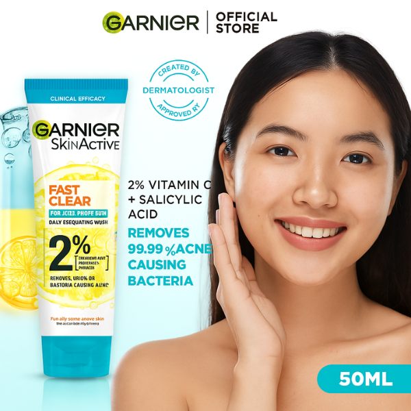 Garnier Fast Clear Face Wash