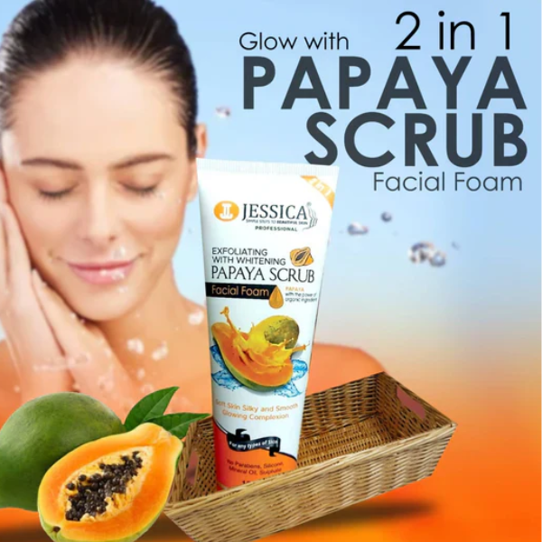 Jessica Brightening Papaya Face Scrub