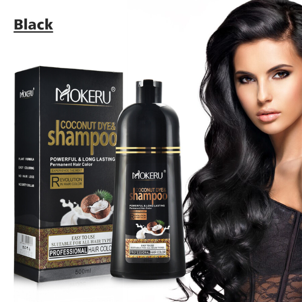 Mokeru Instant Coconut Hair Color Shampoo