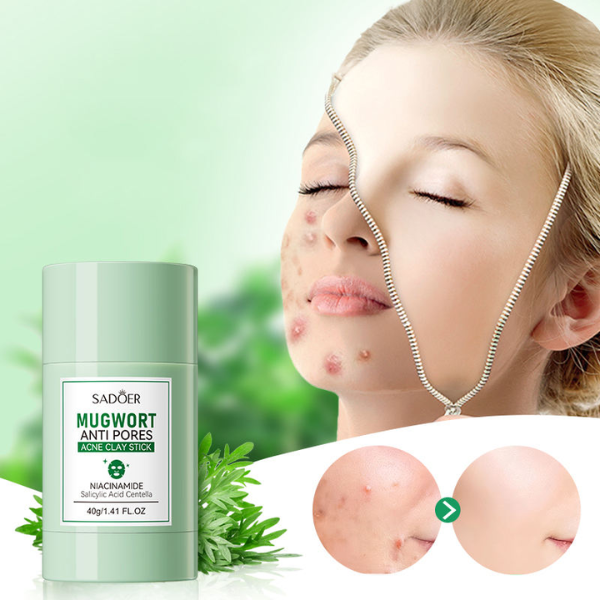 Sadoer Mugwort Anti Pores Acne Clay Stick