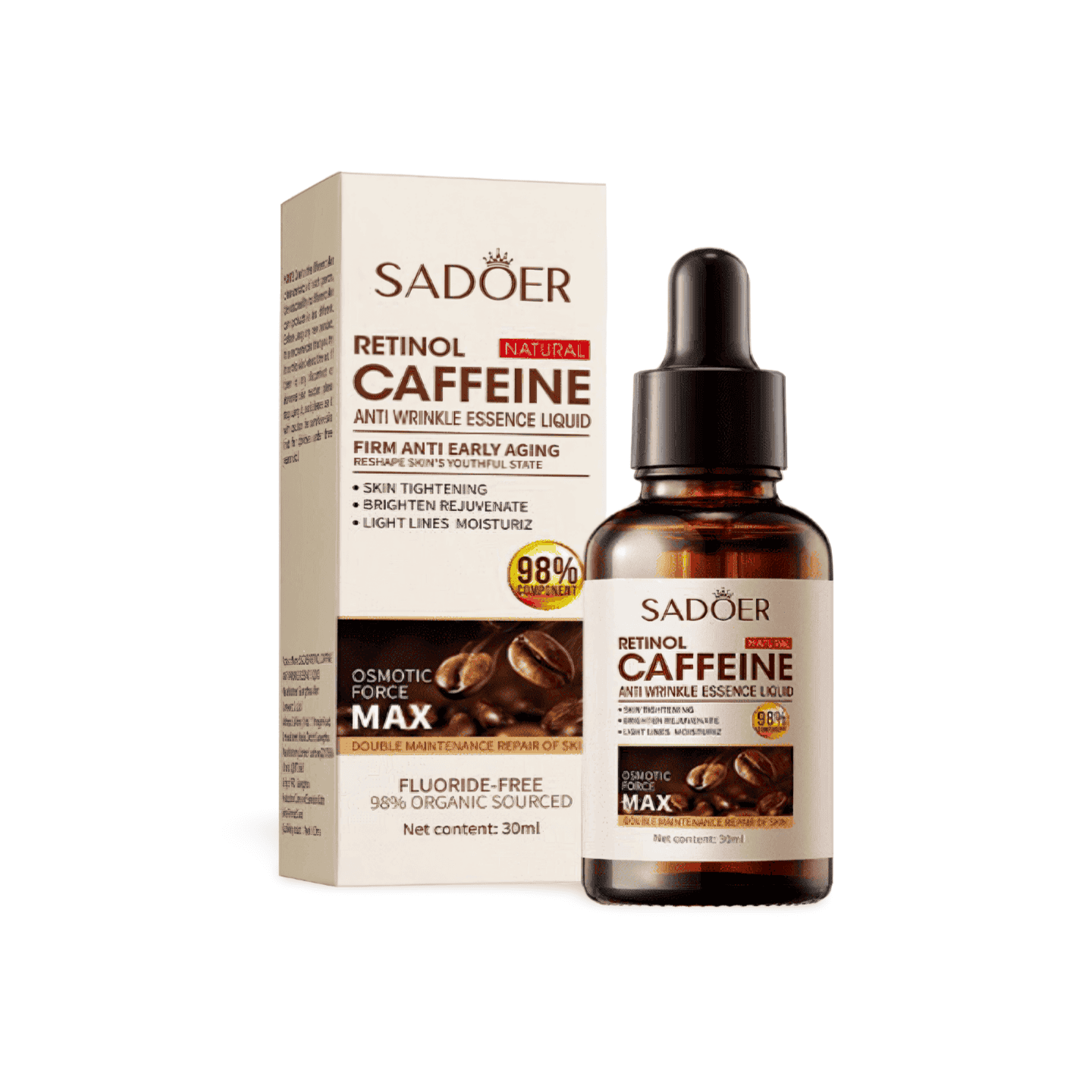 Sadoer Retinol And Caffeine Anti Wrinkle Essence Serum