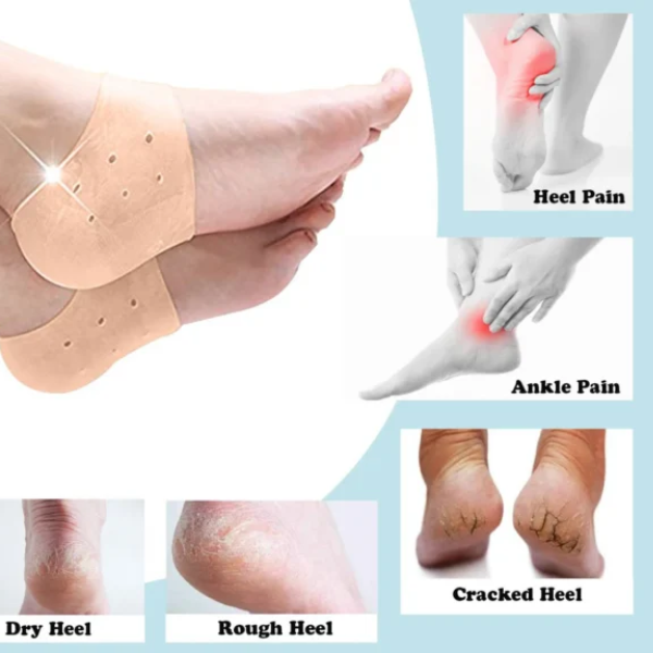 Silicone Shoe Heel Anti Crack Set