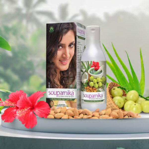 Souparnika Green Herbal Hair Oil Souparnika Green Herbal Hair Oil
