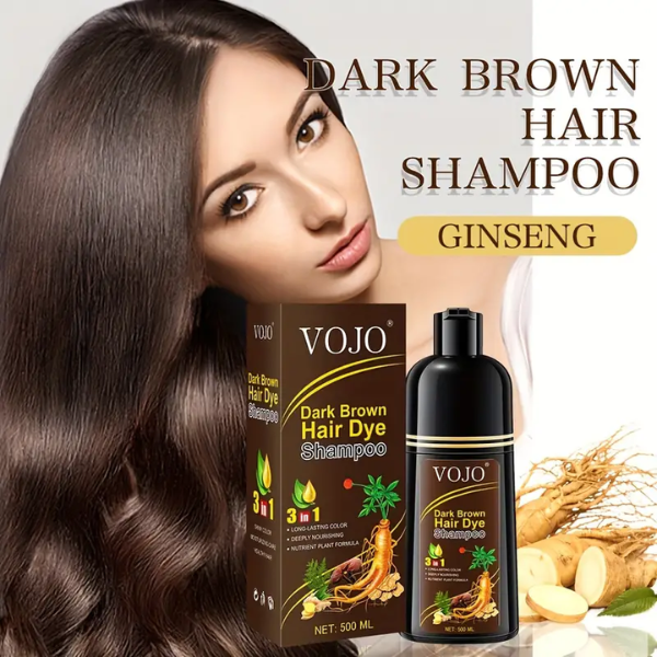 Vojo Dark Brown Hair Dye Shampoo