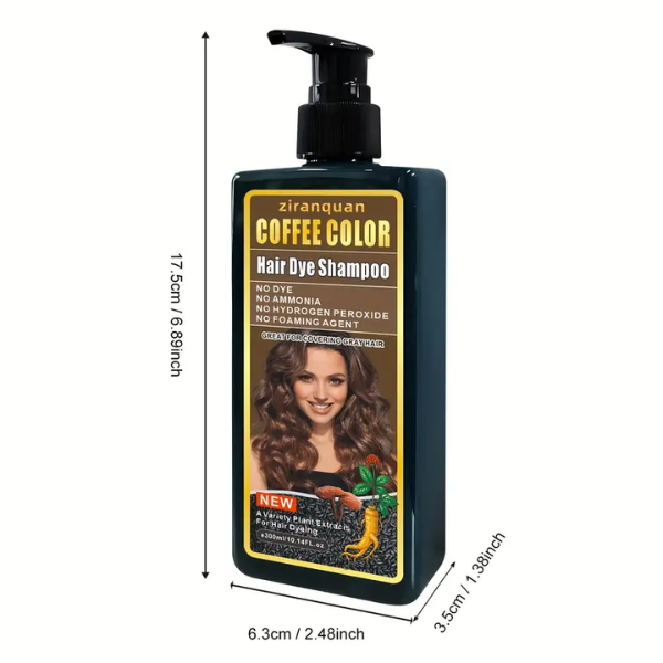 Ziranquan Coffee Color Hair Dye Shampoo