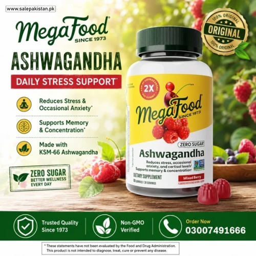 MegaFood Zero Sugar Ashwagandha Gummies Price in Pakistan