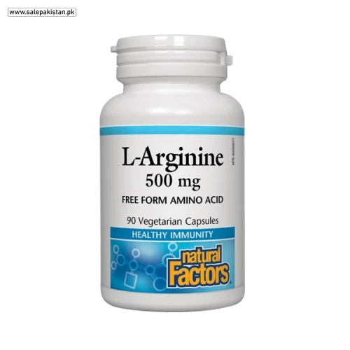 Natural Factors L-Arginine 500 mg Capsules Price in Pakistan