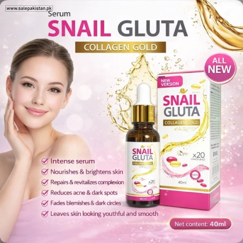 Snail Gluta Collagen Gold Whitening Serum