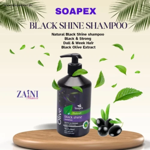 Soapex Natural Black Olive Black Shine Shampoo