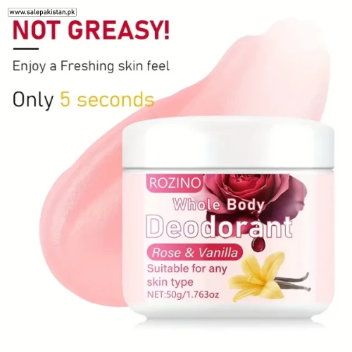 Rose & Vanilla Whole Body Deodorant Cream