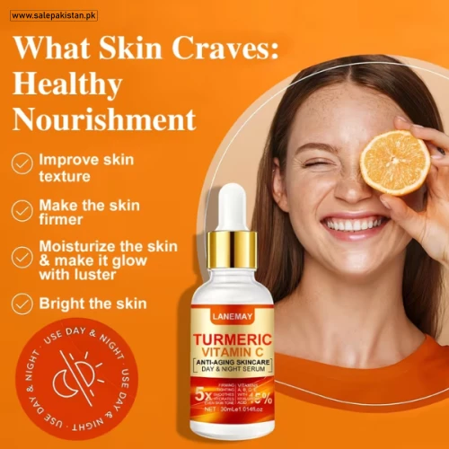 Turmeric Vitamin C Skincare Day & Night Serum